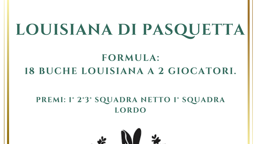 Louisiana di Pasquetta