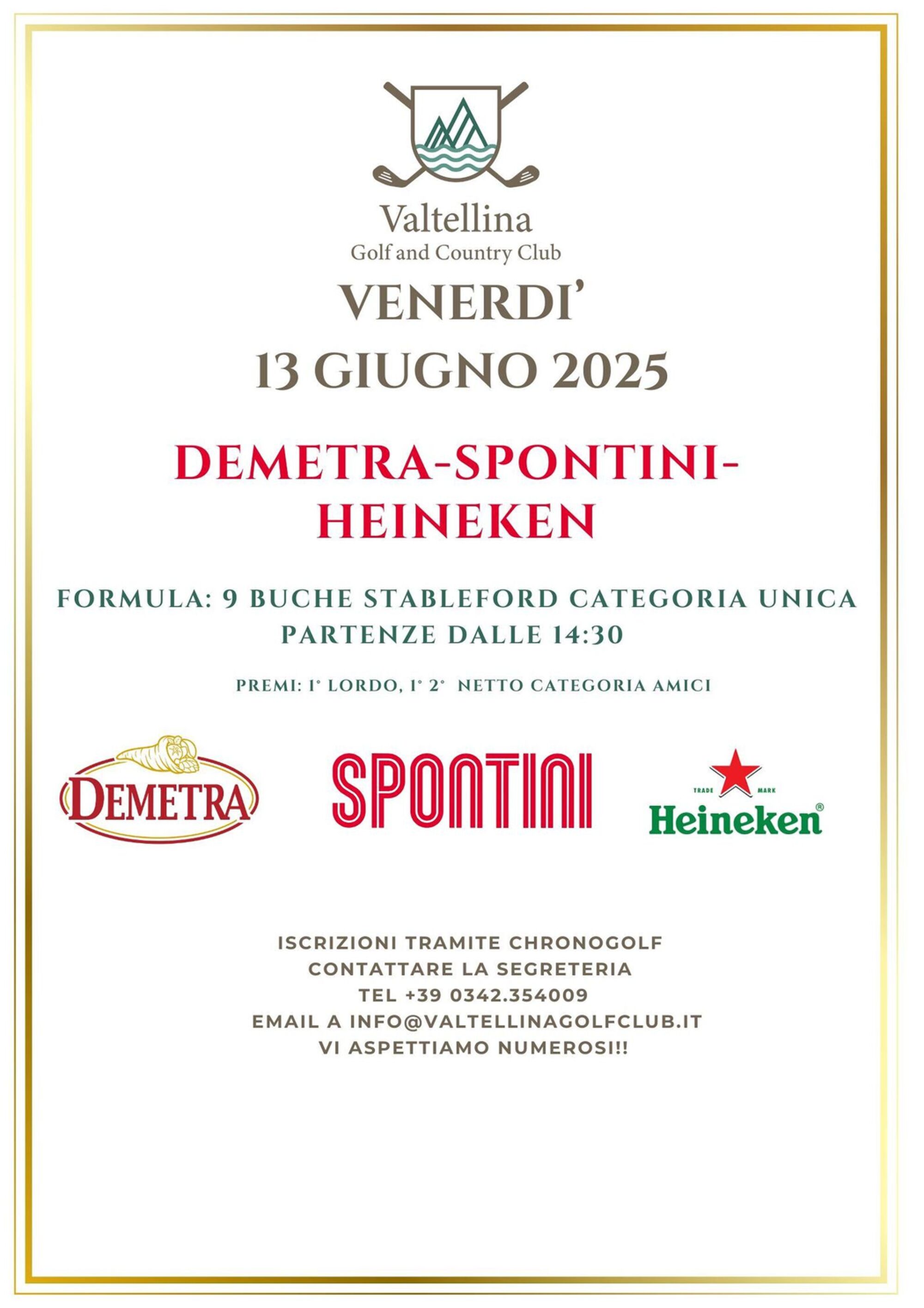 Gara 9 buche Demetra-Spontini-Heineken