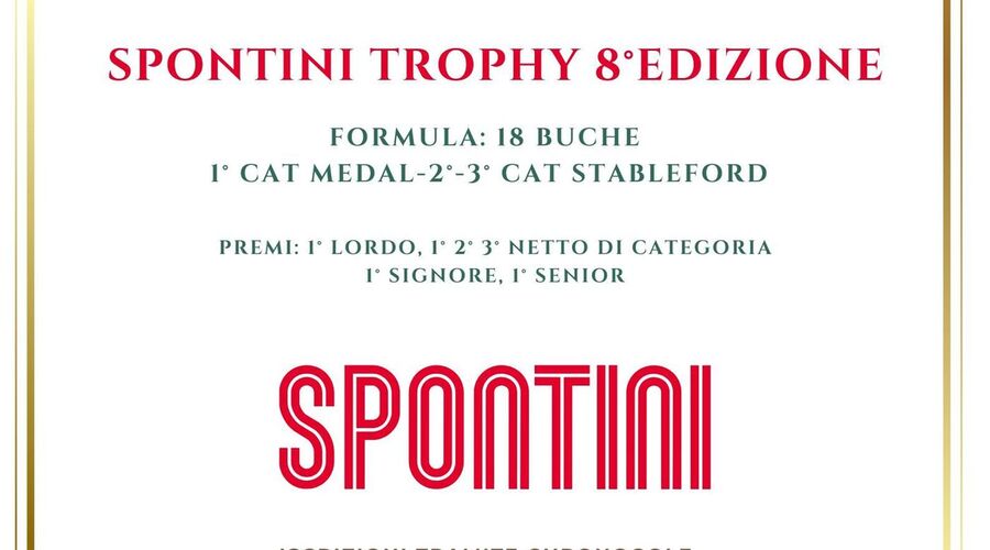 Gara di golf Spontini Trophy 8^ edizione