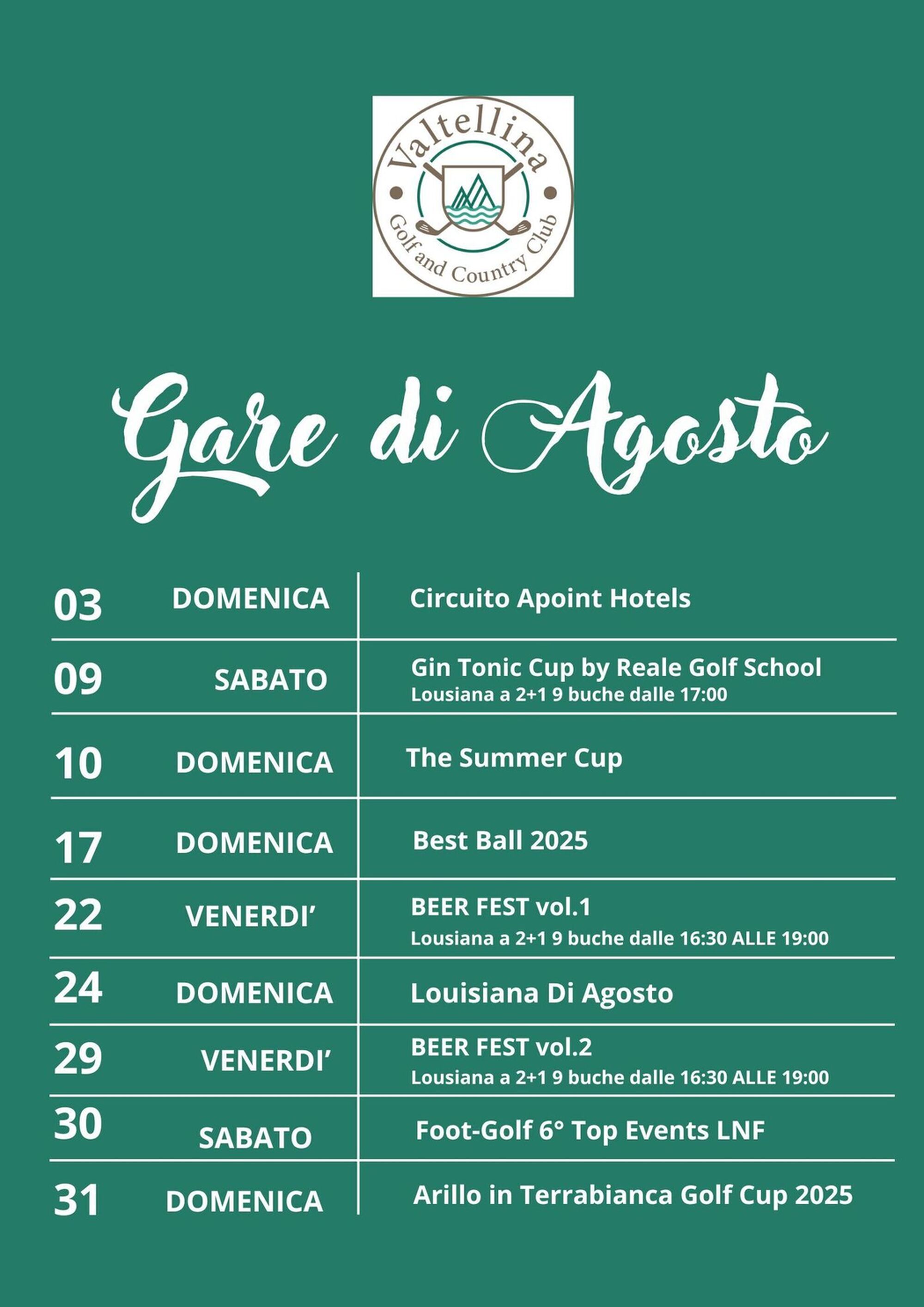 Gare di Agosto