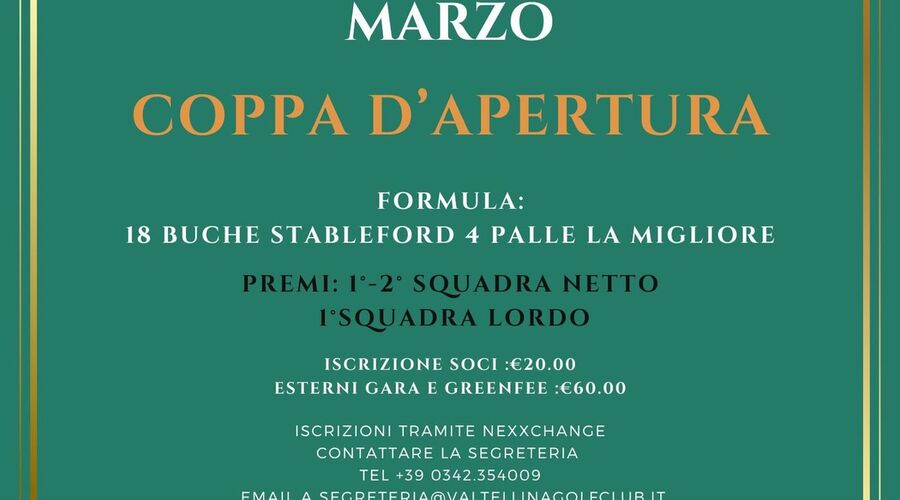 Coppa d'apertura