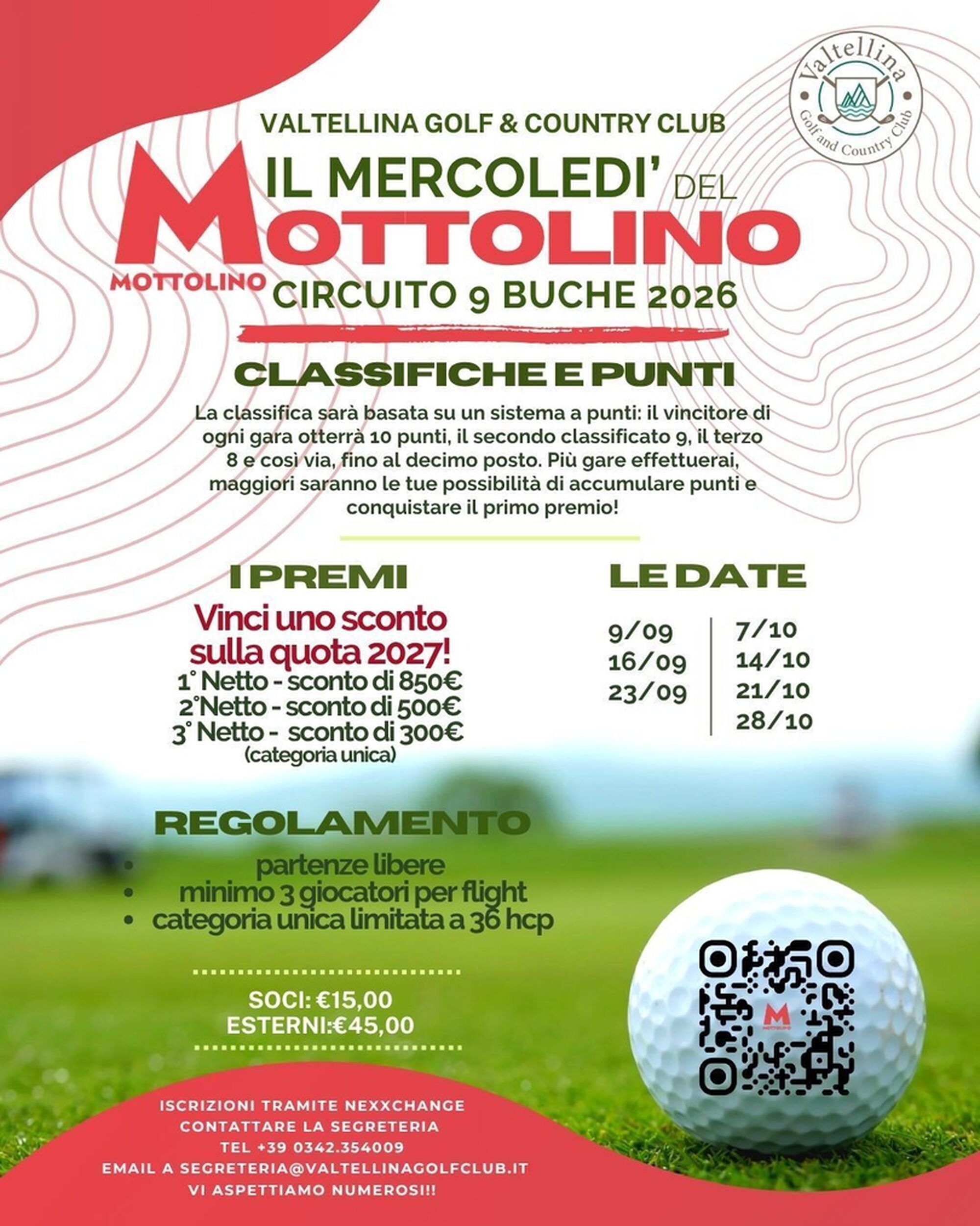 Circuito 9 buche IL MERCOLEDI' DEL MOTTOLINO